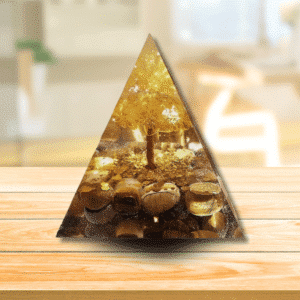 Pyramide Orgonite « Arbre d’Abondance » – 5 cm