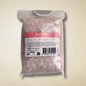 Quartz Rose de Madagascar – Chips de pierres naturelles (3–5 mm) – 250 g