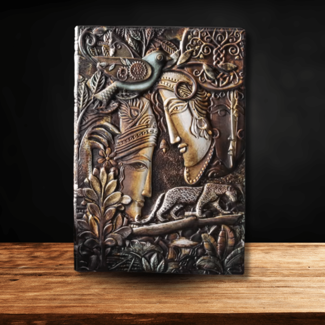 Grimoire A5 - Têtes de Bouddha - Multicolores