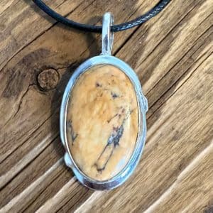 Pendentif Opale Dendritique – Argent 925 (pièce unique)