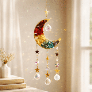 Attrape-soleil Lune en pierres naturelles