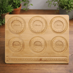 Plateau en bois pour création de bracelets – Mesures gravées