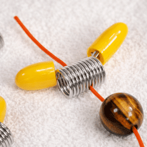 Pince ressort embout stop-perles – 15x35 mm (lot de 2)