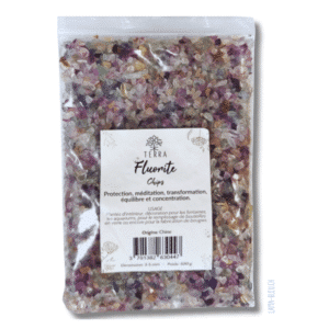 Fluorite Fluorite Multicolore A+ Chips de pierres naturelles (3-5mm) - 500g