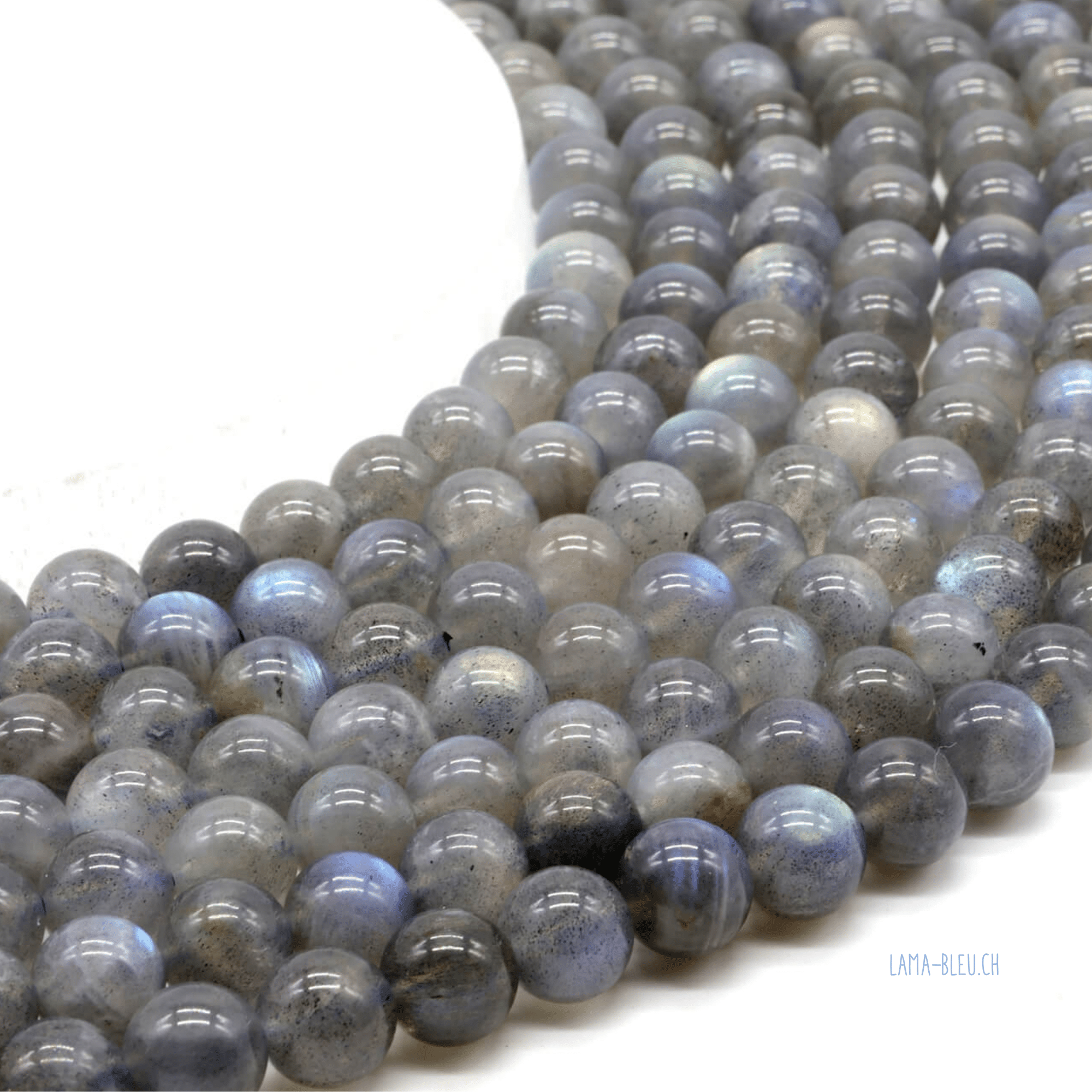 Perles Labradorite "AA" 8 mm – Fil 40 cm