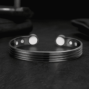 Bracelet Magnétique en Cuivre Noir – Élégance & Bien-être Masculin
