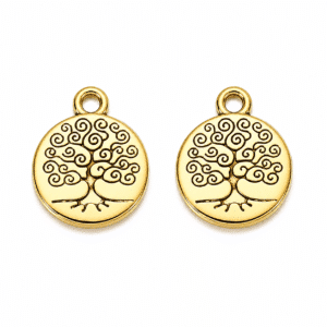 Breloques Arbre de Vie dorées