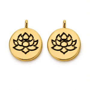Breloques Fleur de Lotus dorées