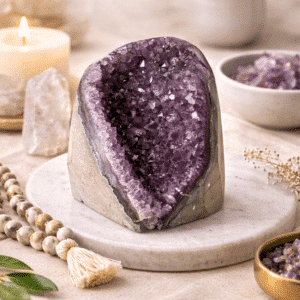 Géode d’améthyste naturelle – Uruguay – Pièce unique – 806gr