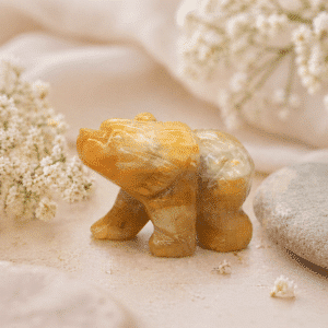 Ours en Jade Jaune – Force & Sérénité