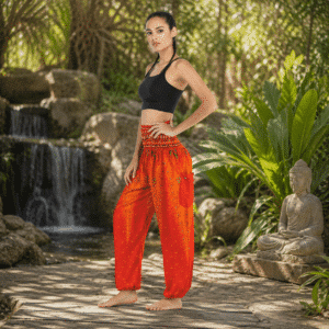 Pantalon de Yoga Boho - Orange