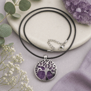 Pendentif Arbre de Vie en Améthyste – Sérénité & Intuition