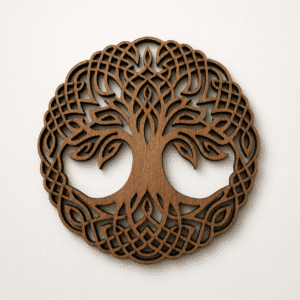 Arbre de Vie Celtique en noyer – 15cm