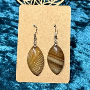 Boucles d’oreilles Agate du Botswana