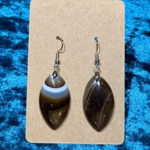 Boucles d’oreilles Agate du Botswana