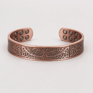 Bracelet en Cuivre avec 18 Aimants - Arbre de vie - 1,5cm