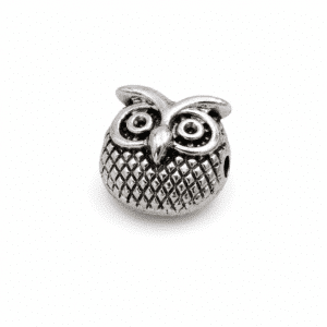 Breloque Hibou – Argenté (vendue à la pièce)