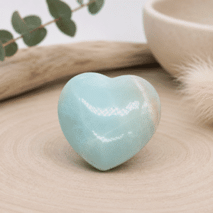 Cœur en Amazonite – Harmonie & Communication