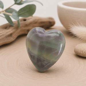 Cœur en Fluorite – Clarté & Harmonie