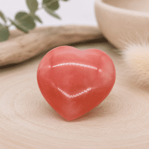 Cœur en Quartz Cerise – Joie & Énergie positive