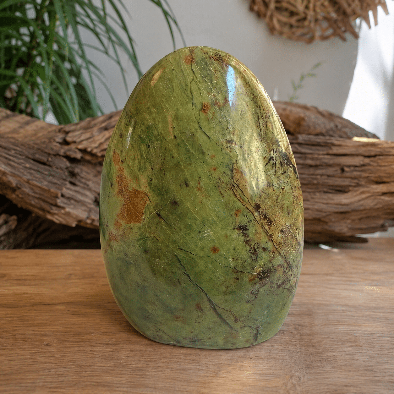 Serpentine 'A' – Pièce décorative polie – Chine