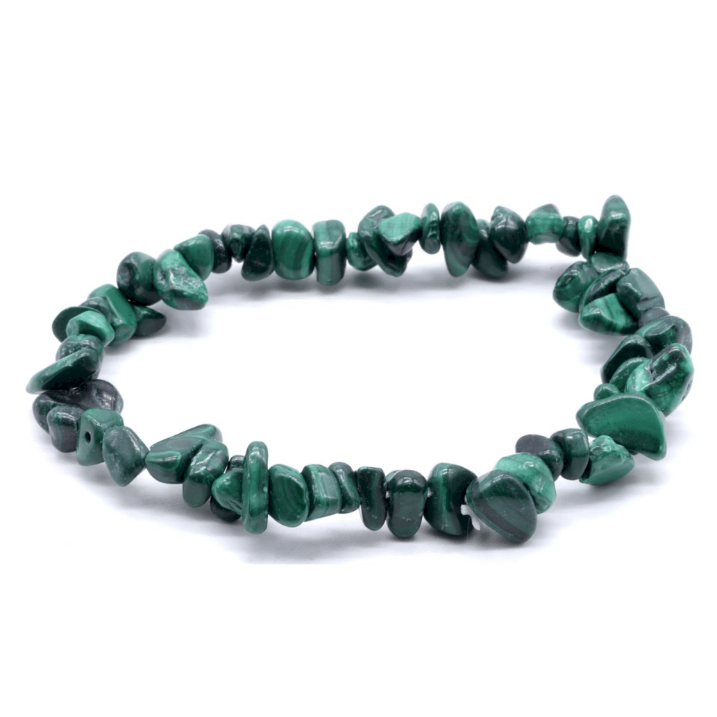 Bracelet Chips en Malachite de Zambie