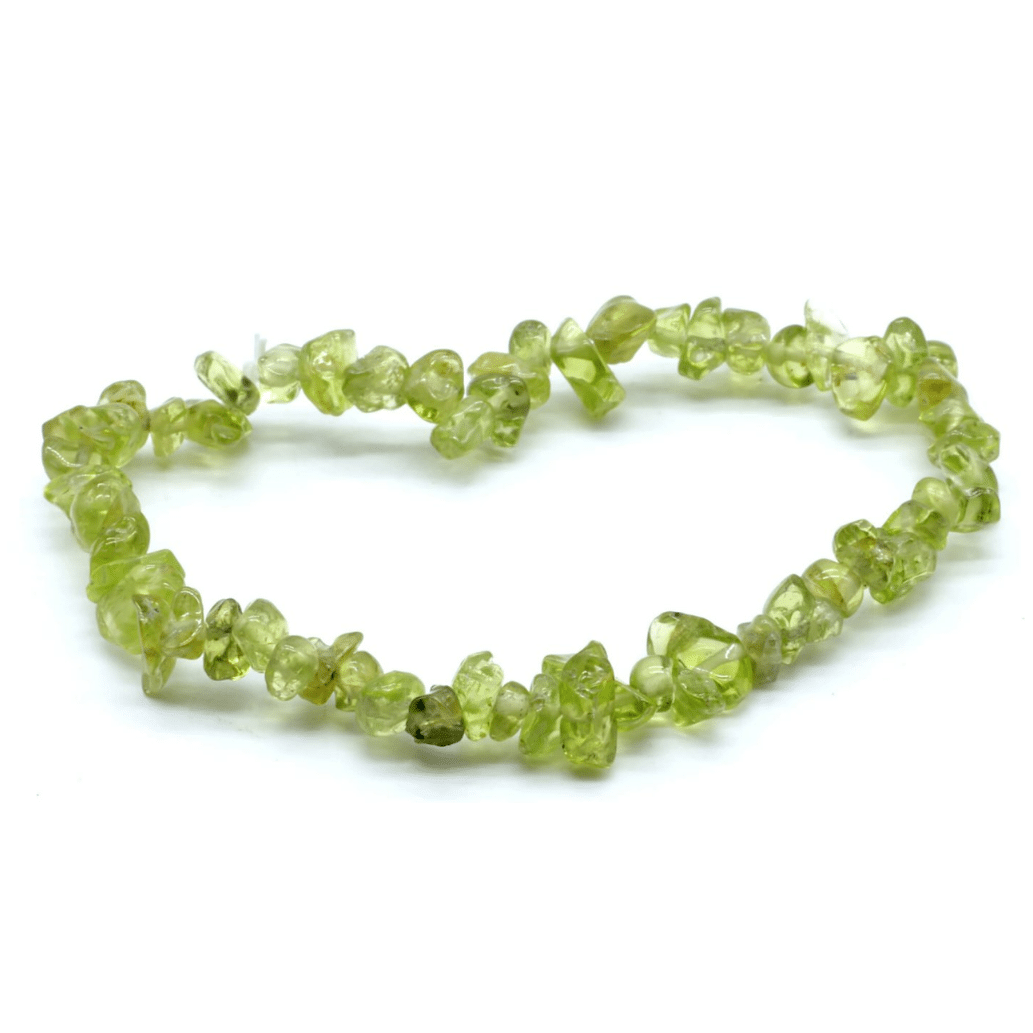 Bracelet Chips en Péridot de Myanmar