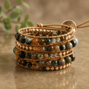 Bracelet Wrap – Agate Indienne – Multirang