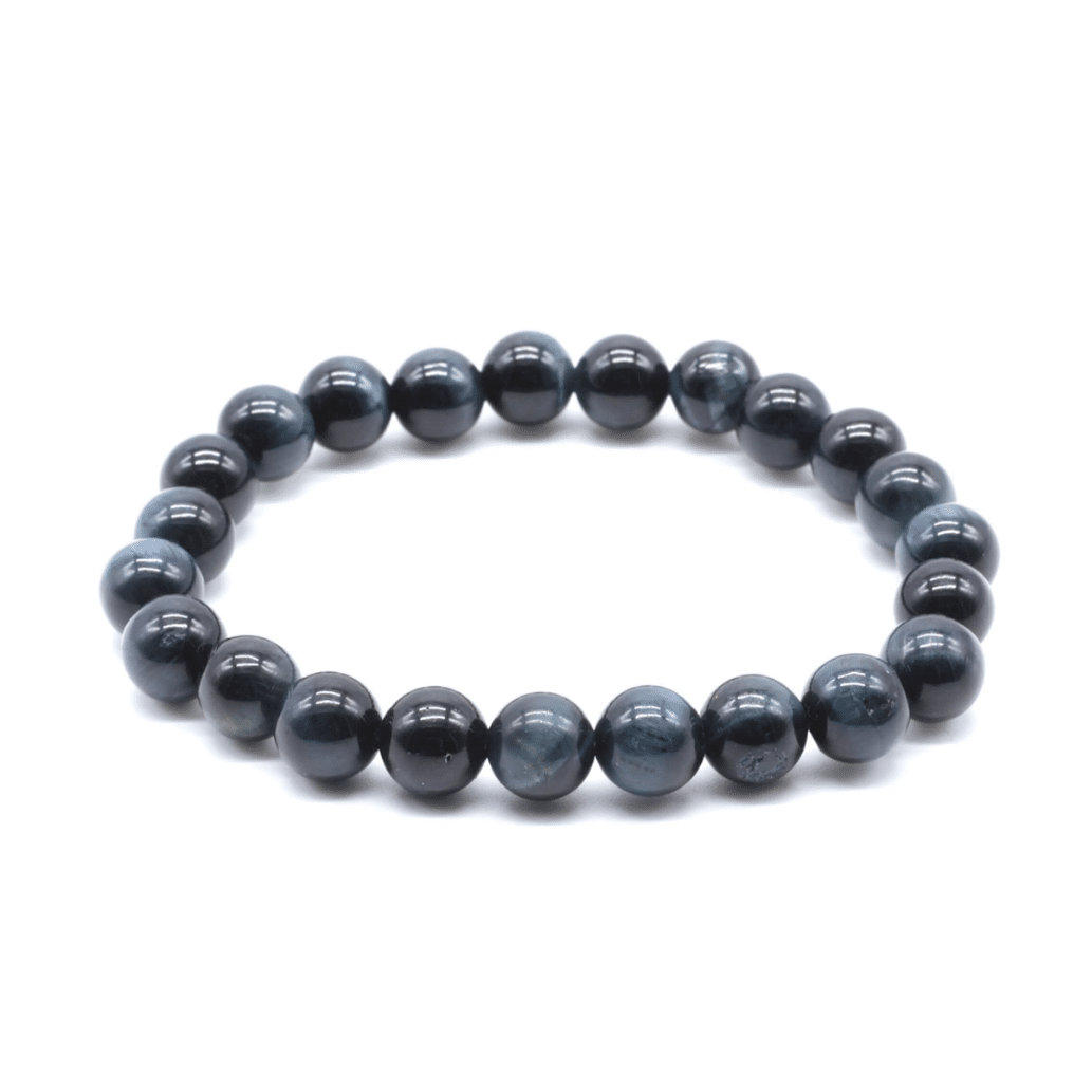 Bracelet en Œil de Faucon AA d'Afrique du Sud – Perles 8 mm