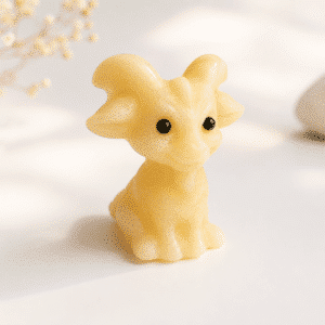 Chèvre en Calcite jaune – Confiance & Optimisme