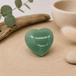 Cœur en Aventurine Verte – Chance & Sérénité
