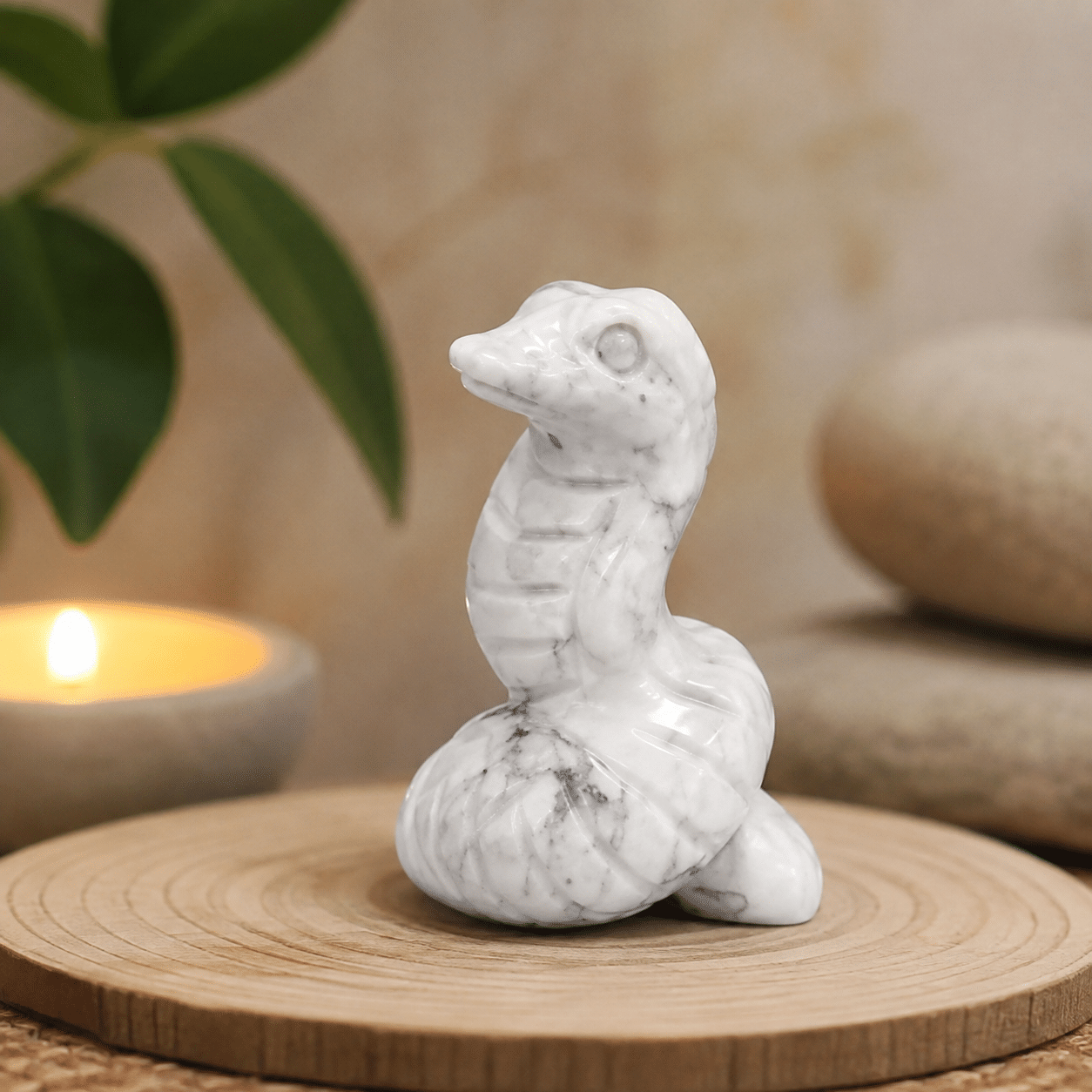 Serpent en Jaspe Sang de Dragon – Courage & Vitalité