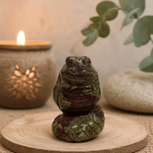 Serpent en Jaspe Sang de Dragon – Courage & Vitalité