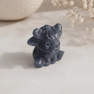 Vache en Aventurine bleue – Calme & Confiance