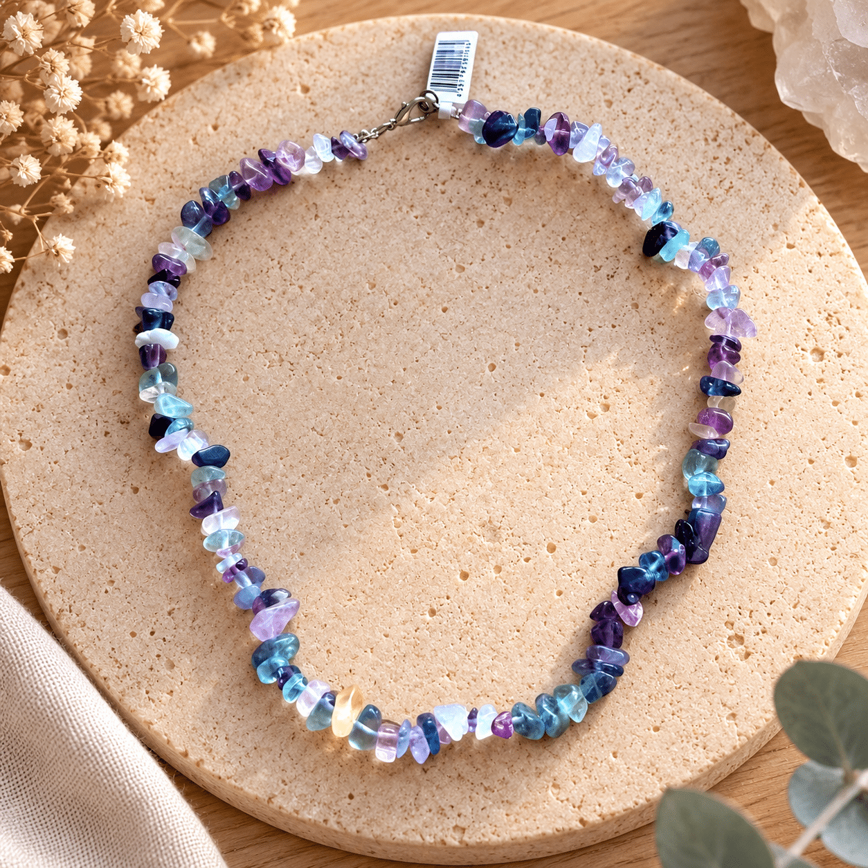 Collier Fluorite – Pierres naturelles