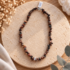 Collier Jaspe bréchique – Pierres naturelles